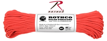 Show details for Red - 100 Foot - 550 LB Type III Paracord Picture of Red - 100 Foot - 550 LB Type III Paracord