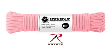 Show details for Rose Pink - 100 Foot - 5/32 Inch - Polyester Paracord Picture of Rose Pink - 100 Foot - 5/32 Inch - Polyester Paracord