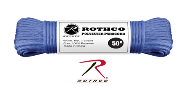 Picture of Royal Blue - 50 Foot - 5/32 Inch - Polyester Paracord