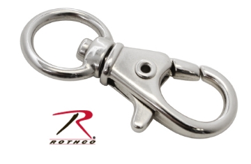 Show details for 1/2 Inch Swivel Trigger Snap Hook - Nickel - Rothco Picture of 1/2 Inch Swivel Trigger Snap Hook - Nickel - Rothco