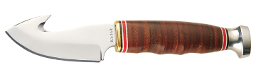 Show details for Leather Handled Hunter with Game Hook by KA-BAR® Picture of Leather Handled Hunter with Game Hook by KA-BAR®
