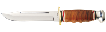 Show details for Leather Handled Marine Hunter by KA-BAR® Picture of Leather Handled Marine Hunter by KA-BAR®