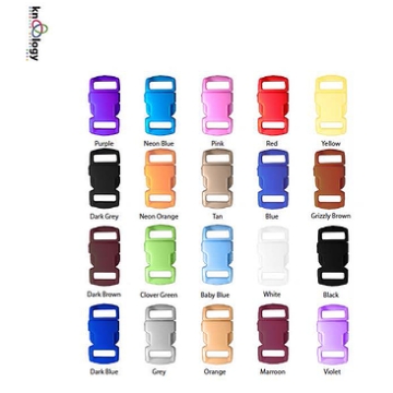 Show details for 3/8 Inch Side Release Buckles - Various Colours - Knottology Picture of 3/8 Inch Side Release Buckles - Various Colours - Knottology
