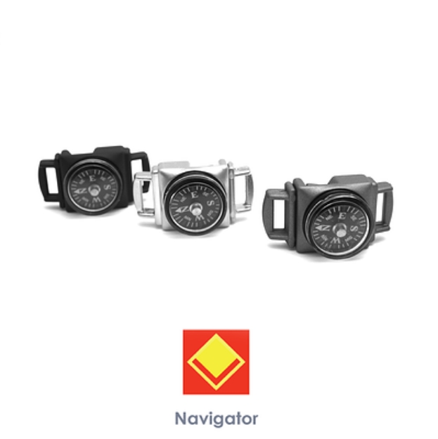 Picture of 3/8 Inch Navigator Compass - Metal Side Release Buckles - Knottology