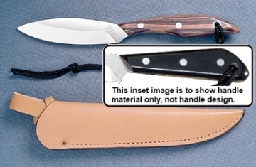 Show details for Grohmann M1C - #1 | Micarta | Carbon Steel | Open Leather Sheath Picture of Grohmann M1C - #1 | Micarta | Carbon Steel | Open Leather Sheath