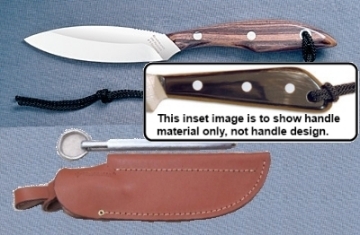 Show details for Grohmann W1CS - #1 | Water Buffalo | Carbon Steel | Open Sheath with Sharpening Steel Picture of Grohmann W1CS - #1 | Water Buffalo | Carbon Steel | Open Sheath with Sharpening Steel