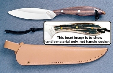 Show details for Grohmann H1S - #1 | Stag Horn | Stainless Steel | Open Sheath Picture of Grohmann H1S - #1 | Stag Horn | Stainless Steel | Open Sheath