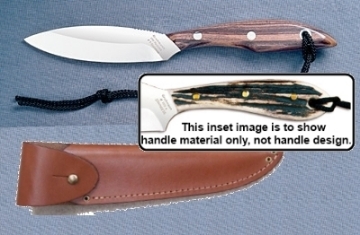 Show details for Grohmann H1SA - #1 | Stag Horn | Stainless Steel | Overlap Sheath Picture of Grohmann H1SA - #1 | Stag Horn | Stainless Steel | Overlap Sheath
