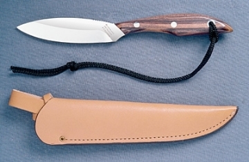 Show details for Grohmann R1C - #1 | Rosewood | Carbon Steel | Regular Leather Sheath Picture of Grohmann R1C - #1 | Rosewood | Carbon Steel | Regular Leather Sheath