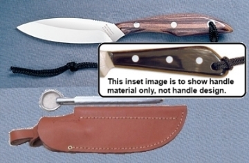 Show details for Grohmann W1SS - #1 | Water Buffalo | Stainless Steel | Leather Sheath with Pouch with Sharpening Steel Picture of Grohmann W1SS - #1 | Water Buffalo | Stainless Steel | Leather Sheath with Pouch with Sharpening Steel