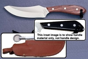 Show details for Grohmann M100CS - #100 | Micarta | Carbon Steel | Leather Sheath with Pouch with Sharpening Steel Picture of Grohmann M100CS - #100 | Micarta | Carbon Steel | Leather Sheath with Pouch with Sharpening Steel