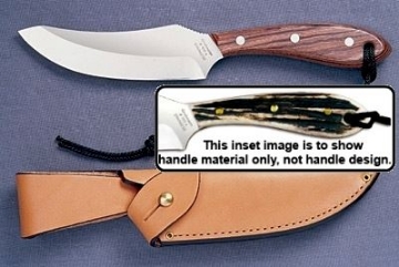Show details for Grohmann H100C - #100 | Stag Horn | Carbon Steel | Regular Button Tab Sheath Picture of Grohmann H100C - #100 | Stag Horn | Carbon Steel | Regular Button Tab Sheath