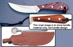 Picture of Grohmann X101SS - #101 | Water Buffalo Horn | Stainless Steel | Leather Sheath with Pouch with Sharpening Steel Picture of Grohmann X101SS - #101 | Water Buffalo Horn | Stainless Steel | Leather Sheath with Pouch with Sharpening Steel