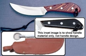 Show details for Grohmann M101CS - #101 | Black Micarta | Carbon Steel | Leather Sheath with Pouch with Sharpening Steel Picture of Grohmann M101CS - #101 | Black Micarta | Carbon Steel | Leather Sheath with Pouch with Sharpening Steel