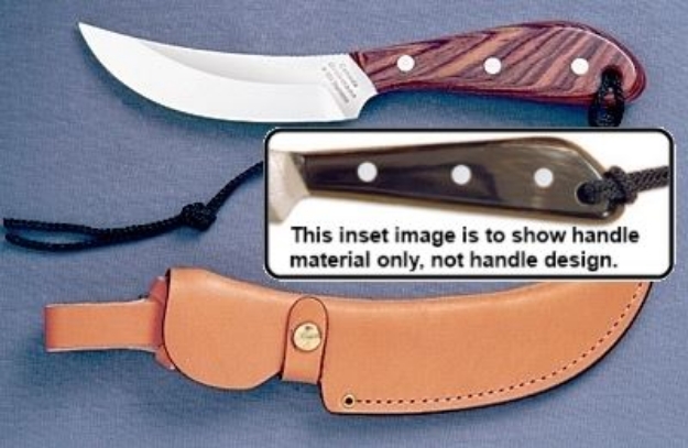 Picture of Grohmann W101C - #101 | Water Buffalo Horn | Carbon Steel | Regular Button Tab Sheath