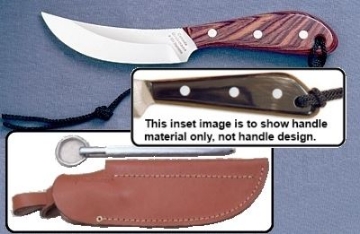 Show details for Grohmann W101CS - #101 | Water Buffalo Horn | Carbon Steel | Leather Sheath with Pouch with Sharpening Steel Picture of Grohmann W101CS - #101 | Water Buffalo Horn | Carbon Steel | Leather Sheath with Pouch with Sharpening Steel