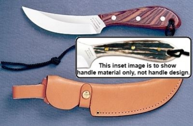 Picture of Grohmann H101C - #101 | Stag Horn | Carbon Steel | Regular Button Tab Sheath