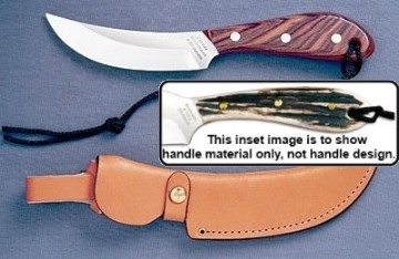 Show details for Grohmann H101S - #101 | Stag Horn | Stainless Steel | Regular Button Tab Sheath Picture of Grohmann H101S - #101 | Stag Horn | Stainless Steel | Regular Button Tab Sheath