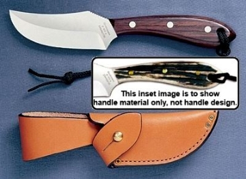 Show details for Grohmann H103S - #103 | Stag Horn | Stainless Steel | Regular Button Tab Sheath Picture of Grohmann H103S - #103 | Stag Horn | Stainless Steel | Regular Button Tab Sheath