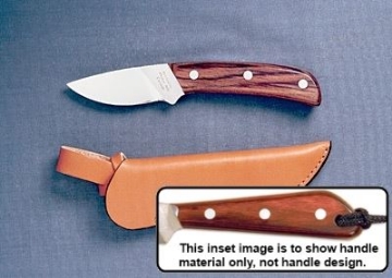 Show details for Grohmann X104SF - #104 | Resinwood | Stainless Steel | Open Leather Sheath Picture of Grohmann X104SF - #104 | Resinwood | Stainless Steel | Open Leather Sheath