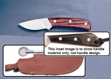Show details for Grohmann X104FS - #104 | Xtra Water Resistant Resinwood | Stainless Steel | Leather Sheath with Pouch with Sharpening Steel Picture of Grohmann X104FS - #104 | Xtra Water Resistant Resinwood | Stainless Steel | Leather Sheath with Pouch with Sharpening Steel