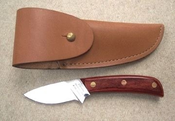 Show details for Grohmann X104SFA - #104 | Resinwood | Stainless Steel | Overlap leather sheath Picture of Grohmann X104SFA - #104 | Resinwood | Stainless Steel | Overlap leather sheath