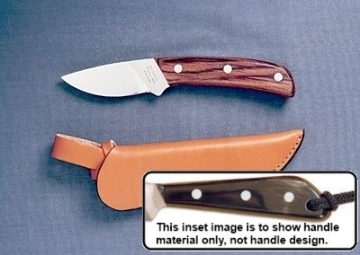 Show details for Grohmann W104SF - #104 | Water Buffalo Horn | Stainless Steel | Open Leather Sheath Picture of Grohmann W104SF - #104 | Water Buffalo Horn | Stainless Steel | Open Leather Sheath