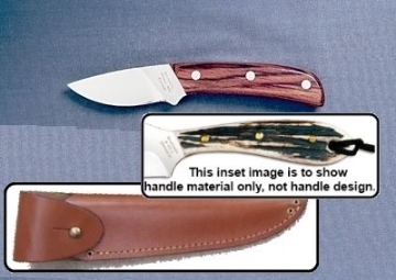 Show details for Grohmann H104SFA - #104 | Stag Horn | Stainless Steel | Overlap Leather Sheath Picture of Grohmann H104SFA - #104 | Stag Horn | Stainless Steel | Overlap Leather Sheath