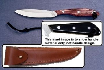 Show details for Grohmann M2SA - #2 | Black Micarta | Stainless Steel | Overlap Leather Sheath Picture of Grohmann M2SA - #2 | Black Micarta | Stainless Steel | Overlap Leather Sheath