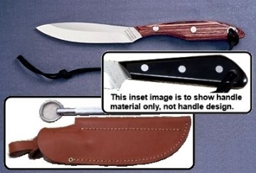 Show details for Grohmann M2SS - #2 | Micarta | Stainless Steel | Leather Sheath With Sharpening Steel Picture of Grohmann M2SS - #2 | Micarta | Stainless Steel | Leather Sheath With Sharpening Steel