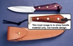 Picture of Grohmann X3SA- #3 | Resinwood Handle | Stainless Steel | Overlap Leather Sheath Picture of Grohmann X3SA- #3 | Resinwood Handle | Stainless Steel | Overlap Leather Sheath