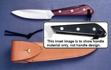 Show details for Grohmann M3CA - #3 | Micarta | Carbon Steel | Overlap Leather Sheath Picture of Grohmann M3CA - #3 | Micarta | Carbon Steel | Overlap Leather Sheath