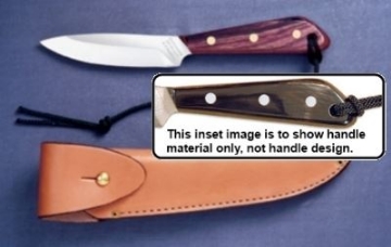 Show details for Grohmann W3CA - #3 | Water Buffalo Horn | Carbon Steel | Overlap Leather Sheath Picture of Grohmann W3CA - #3 | Water Buffalo Horn | Carbon Steel | Overlap Leather Sheath