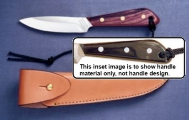 Picture of Grohmann W3SA - #3 | Water Buffalo Horn | Carbon Steel | Overlap Leather Sheath