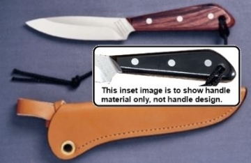 Show details for Grohmann M3C - #3 | Black Micarta | Carbon Steel | Regular Open Leather Sheath Picture of Grohmann M3C - #3 | Black Micarta | Carbon Steel | Regular Open Leather Sheath