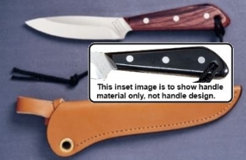 Show details for Grohmann M3S- #3 | Black Micarta | Stainless Steel | Regular Open Leather Sheath Picture of Grohmann M3S- #3 | Black Micarta | Stainless Steel | Regular Open Leather Sheath