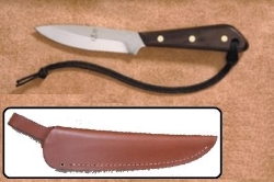 Picture of Grohmann R3SW - #3 | Rosewood | Serrated Stainless Steel | Regular Open Leather Sheath Picture of Grohmann R3SW - #3 | Rosewood | Serrated Stainless Steel | Regular Open Leather Sheath