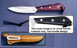 Picture of Grohmann M3SM - #3 | Black Micarta | Stainless Steel | Leather Sheath with Marlin Spike and Shackler Tool Picture of Grohmann M3SM - #3 | Black Micarta | Stainless Steel | Leather Sheath with Marlin Spike and Shackler Tool