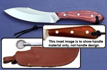 Show details for Grohmann X4SS - #4 | Water-Resistant Resinwood | Stainless Steel | Leather Sheath with Sharpening Steel Picture of Grohmann X4SS - #4 | Water-Resistant Resinwood | Stainless Steel | Leather Sheath with Sharpening Steel