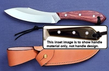 Show details for Grohmann W4S - #4 | Water Buffalo Horn | Stainless Steel | Regular Button Tab Picture of Grohmann W4S - #4 | Water Buffalo Horn | Stainless Steel | Regular Button Tab