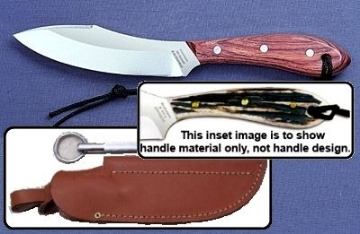 Show details for Grohmann H4SS - #4 | Stag Horn | Stainless Steel | Leather Sheath With Sharpening Steel Picture of Grohmann H4SS - #4 | Stag Horn | Stainless Steel | Leather Sheath With Sharpening Steel