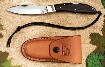 Show details for D.H.Russell Lockblade - Rosewood Handle - Stainless Steel - Regular Overlap Sheath by Grohmann® Picture of D.H.Russell Lockblade - Rosewood Handle - Stainless Steel - Regular Overlap Sheath by Grohmann®