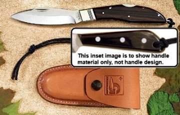Show details for D.H.Russell Lockblade - High Lustre Water Buffalo Horn Handle - Stainless Steel - Regular Overlap Sheath by Grohmann® Picture of D.H.Russell Lockblade - High Lustre Water Buffalo Horn Handle - Stainless Steel - Regular Overlap Sheath by Grohmann®