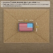 Picture of 3D PVC Patch 2 x 1 Reverse Detailed American Flag