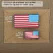 Picture of 3D PVC Patch 2 x 1 Reverse Detailed American Flag