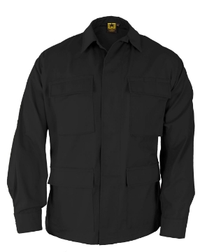 ジャケット・アウター US Military Black BDU Jacket Size M Military Surplus US BDU Field Jacket Ripstop Black | Cultizm