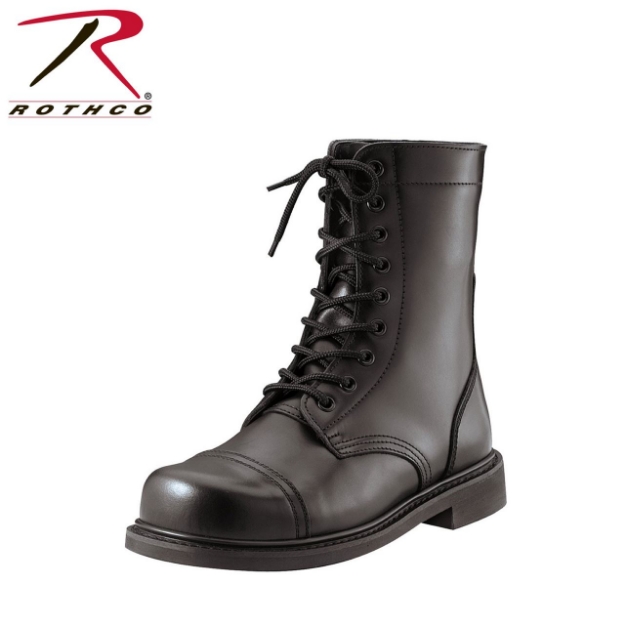 GI Type Combat Boots Black Leather by Rothco