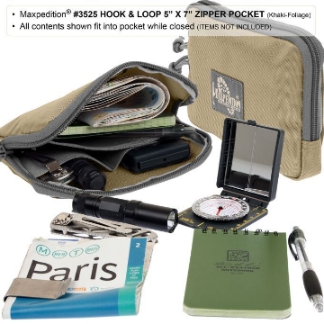 Show details for Hook-&-Loop 5" x 7" Zipper Pocket by Maxpedition® Picture of Hook-&-Loop 5" x 7" Zipper Pocket by Maxpedition®