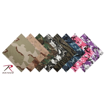 Show details for 27x27 Inch Camo Bandanas by Rothco® Picture of 27x27 Inch Camo Bandanas by Rothco®