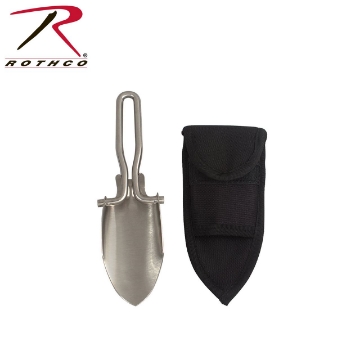 Show details for Stainless Steel Folding Shovel with Sheath by Rothco® Picture of Stainless Steel Folding Shovel with Sheath by Rothco®
